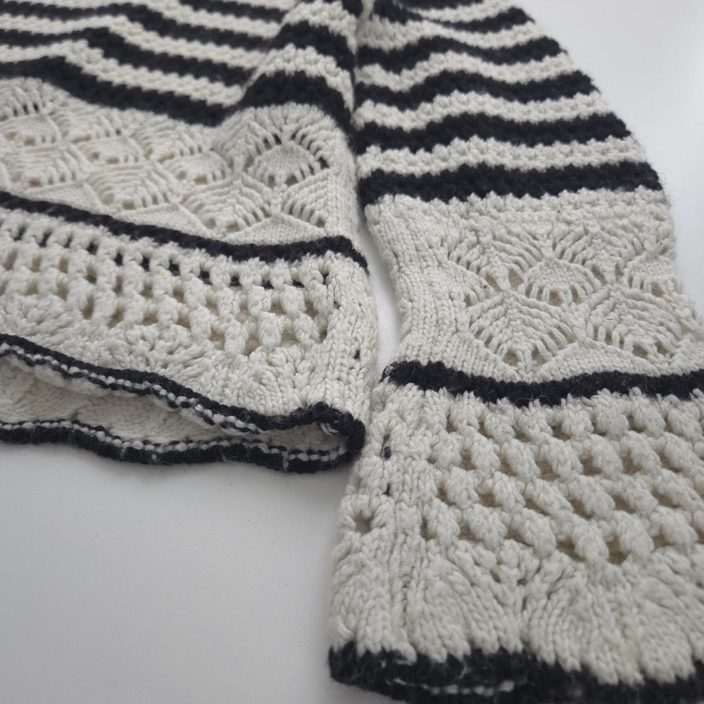 Zara Girls Knitwear Striped Crochet Sweater size 11-12 - Picture 12 of 15